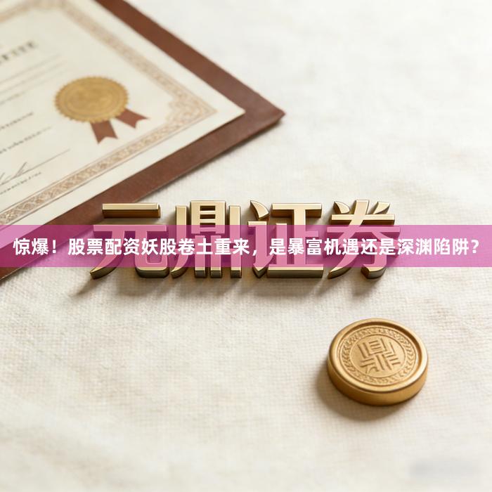 惊爆！股票配资妖股卷土重来，是暴富机遇还是深渊陷阱？