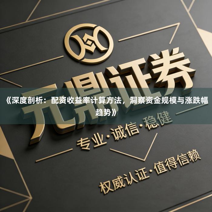 《深度剖析：配资收益率计算方法，洞察资金规模与涨跌幅趋势》