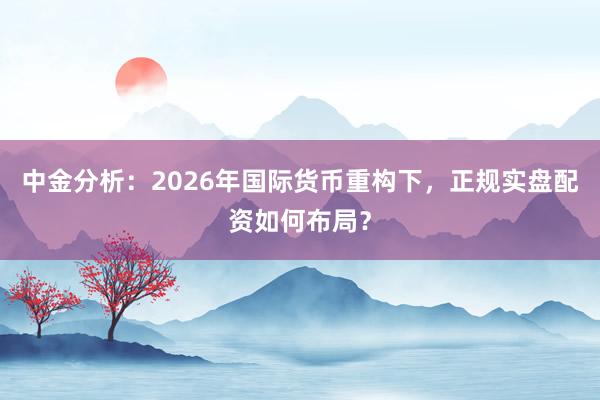中金分析：2026年国际货币重构下，正规实盘配资如何布局？